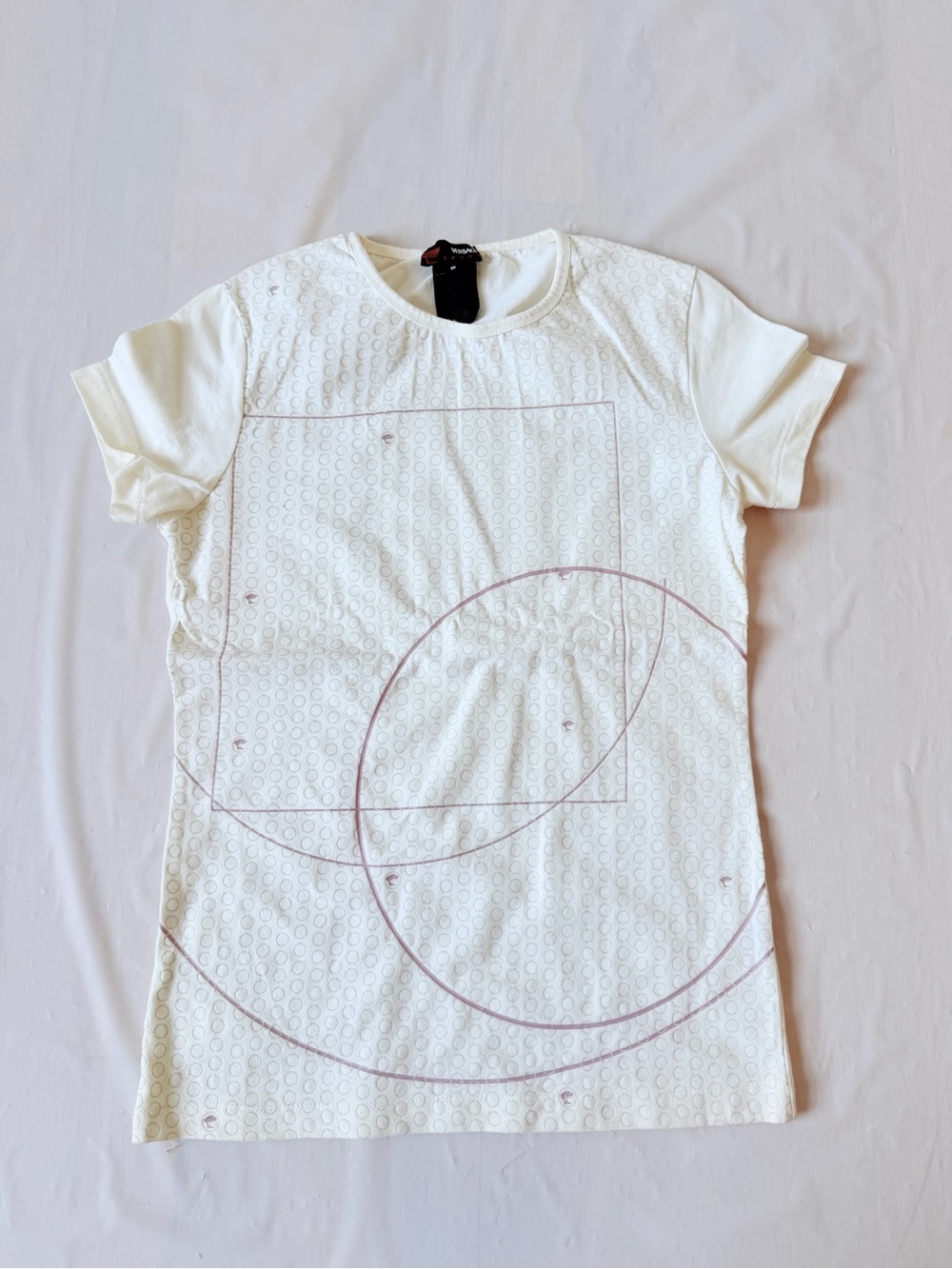 Vintage Versace Sport Medusa Head Y2K Graphic Tee in off white Size 2
